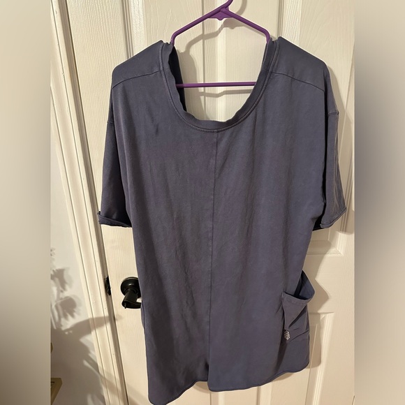 Free People Movement Blue Hot Shot Tee Romper - Picture 1 of 3